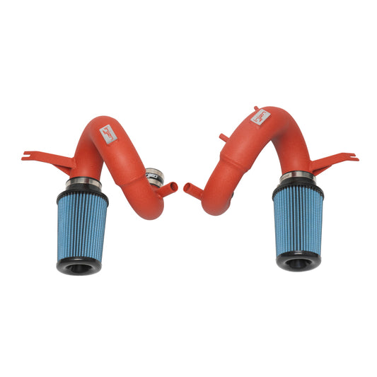 Injen 18-20 Kia Stinger 3.3L Twin Turbo Wrinkle Red Short Ram Air Intake