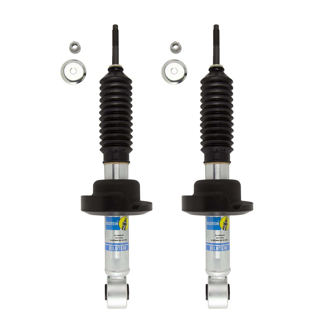 Bilstein B8 5100 Monotube Adjustable Strut Front Pair - 2016-2024 Nissan Titan XD 4WD RWD