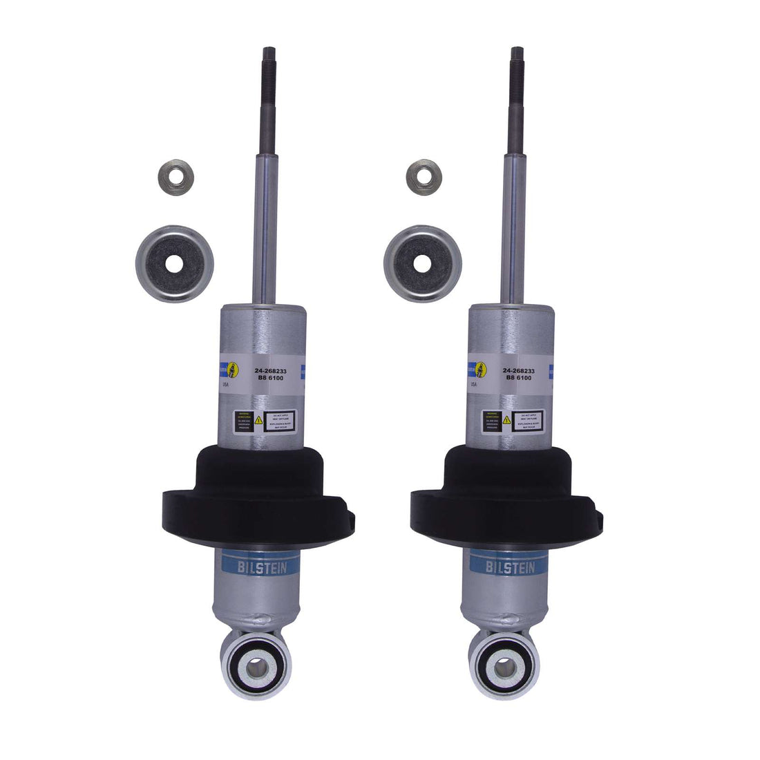 Bilstein B8 6100 Height Adjustable Shocks Front Pair w/0-2.2" lift - 2017-2024 Nissan Titan 4WD RWD
