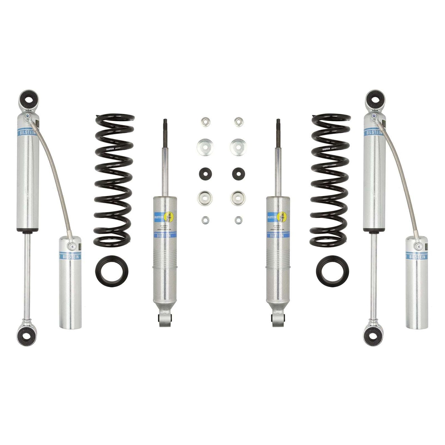 Bilstein 6112 Strut & Spring + Rear B8 5160 Reservoir Shocks Set w/0-2.8" lift - 1995-2004 Toyota Tacoma 4WD RWD 6 Lug