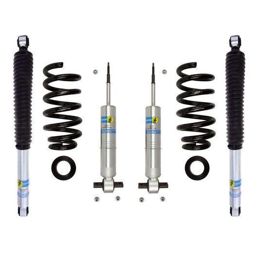 Bilstein 6112 Strut & Spring + Rear B8 5100 Shocks Set w/0-1.85" lift - 2014-2018 Chevrolet Silverado 1500 4WD RWD V8 Crew Cab