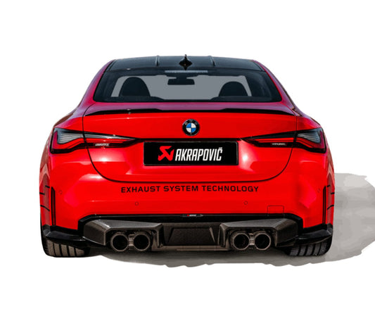 Akrapovic Rear Carbon Fiber Diffuser (High Gloss Black) - BMW / G80 / M3 / G82 / G83 / M4