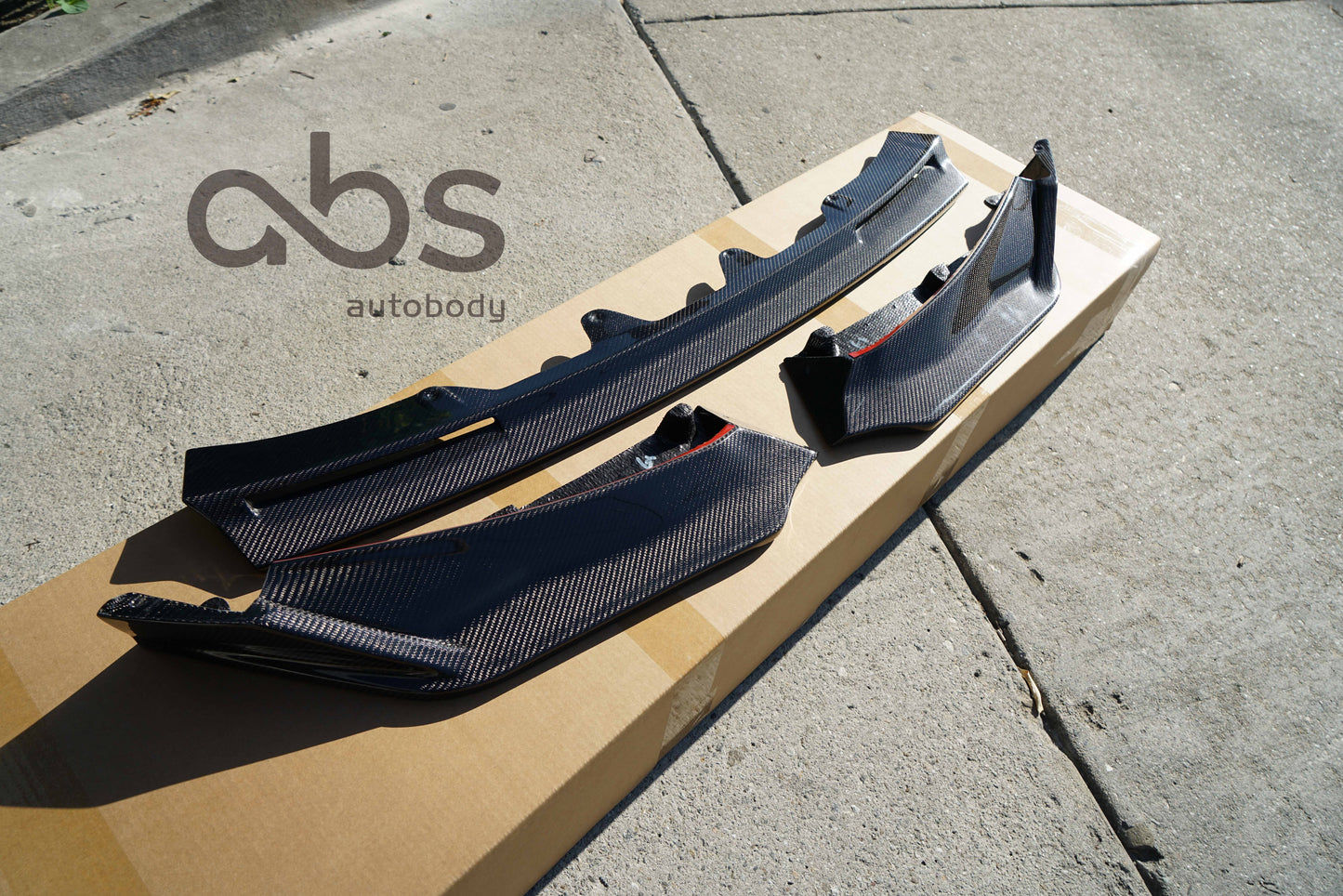 G8X V1 3PC FRONT CARBON FIBER LIP