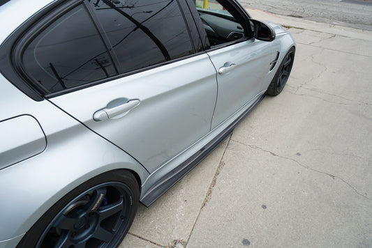 F8X M3 M4 PSM STYLE CARBON FIBER STYLE SIDE SKIRT EXT
