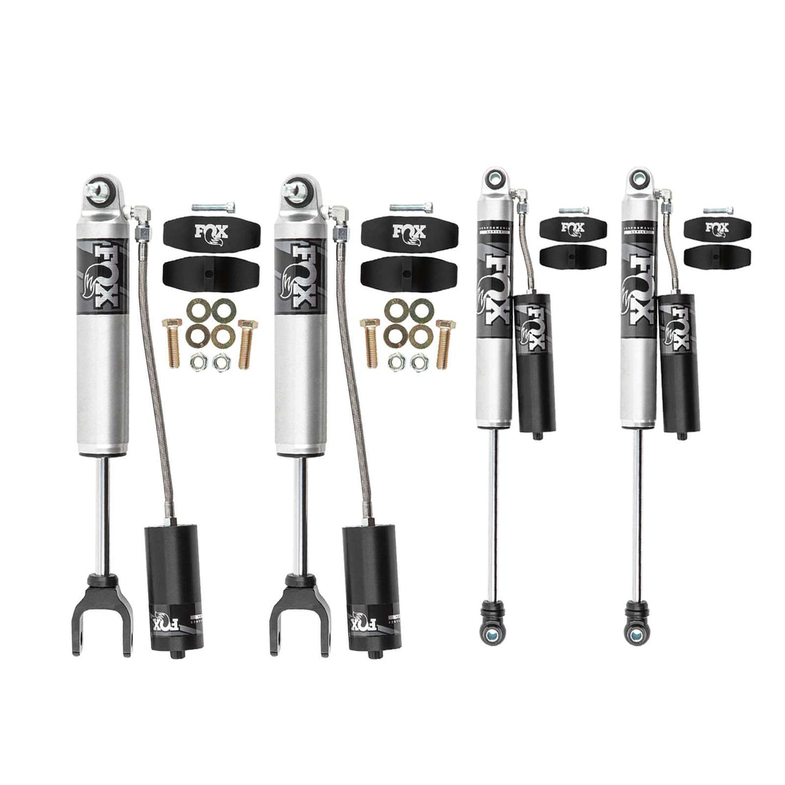 Fox 2.0 Performance Series Shocks w/ Reservoir Set - 2020-2024 GMC Sierra 3500 HD 4WD RWD