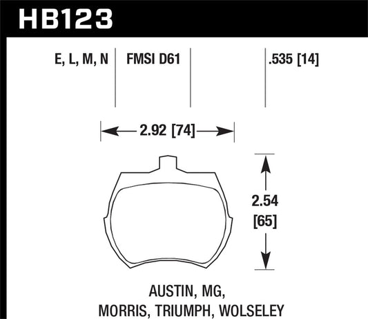Hawk 1997 BMW E36 M3 Blue 9012 Race Front Brake Pads