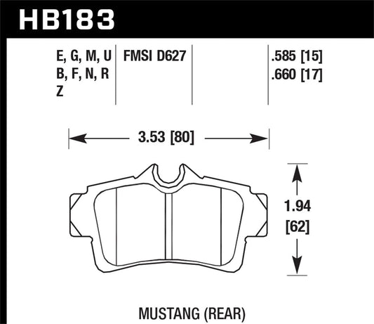 Hawk 92-95 BMW 325iS / 96-02 BMW M3 DTC-70 Race Rear Brake Pads