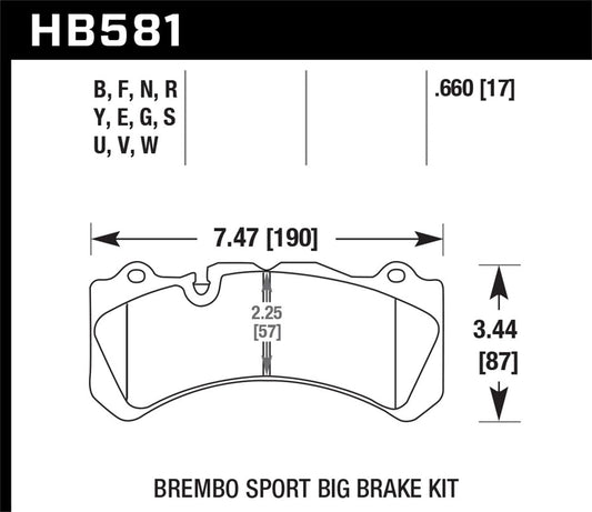 Hawk BMW Motorsport 16mm Thick DTC-60 Rear Race Brake Pads