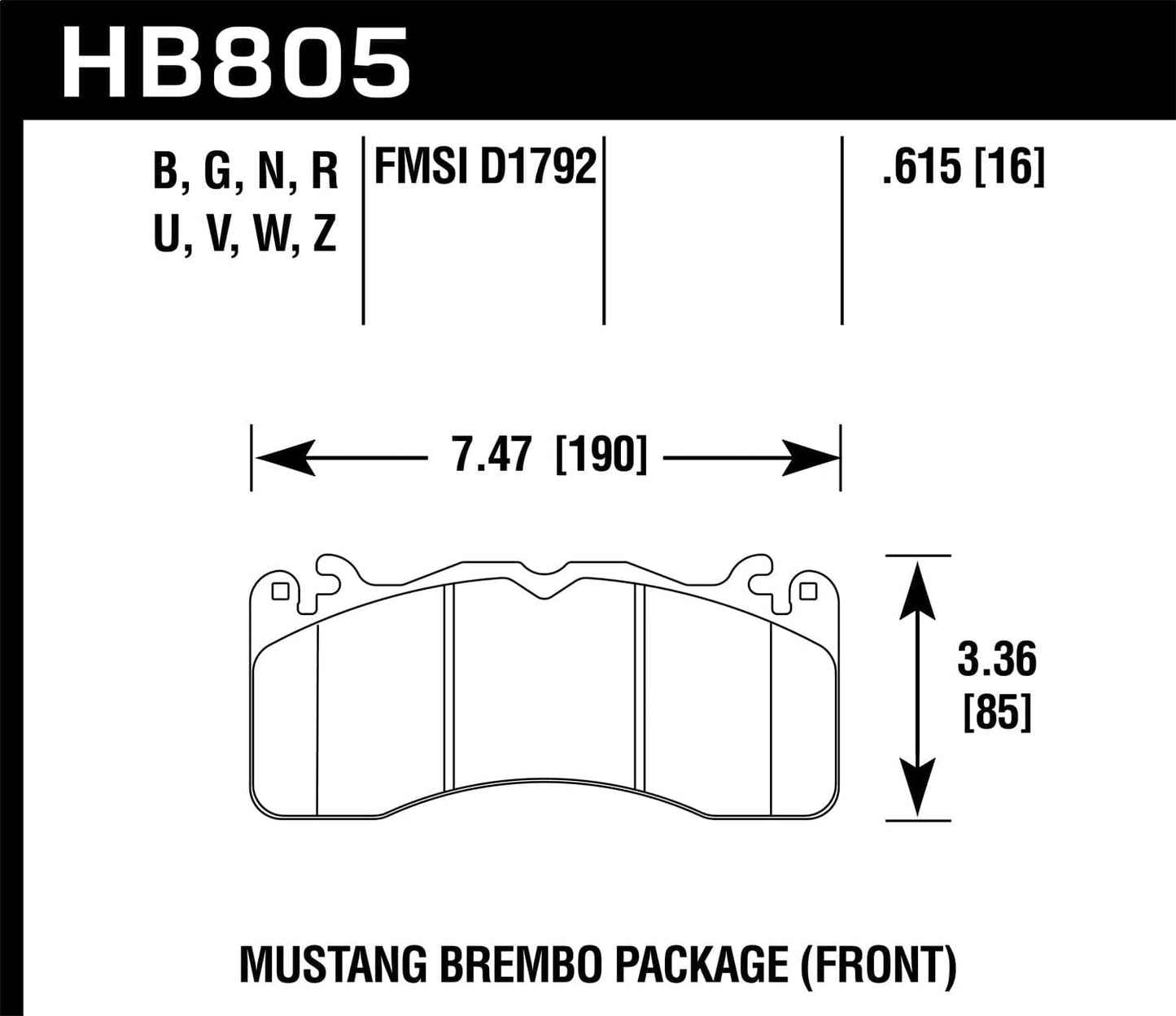 Hawk 15-17 BMW M4 DTC-30 Front Race Pads