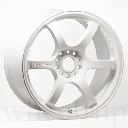 Gram Lights 57DR 18x9.5 +38 5x114.3 Ceramic Pearl Wheel (Min Order Qty 20)