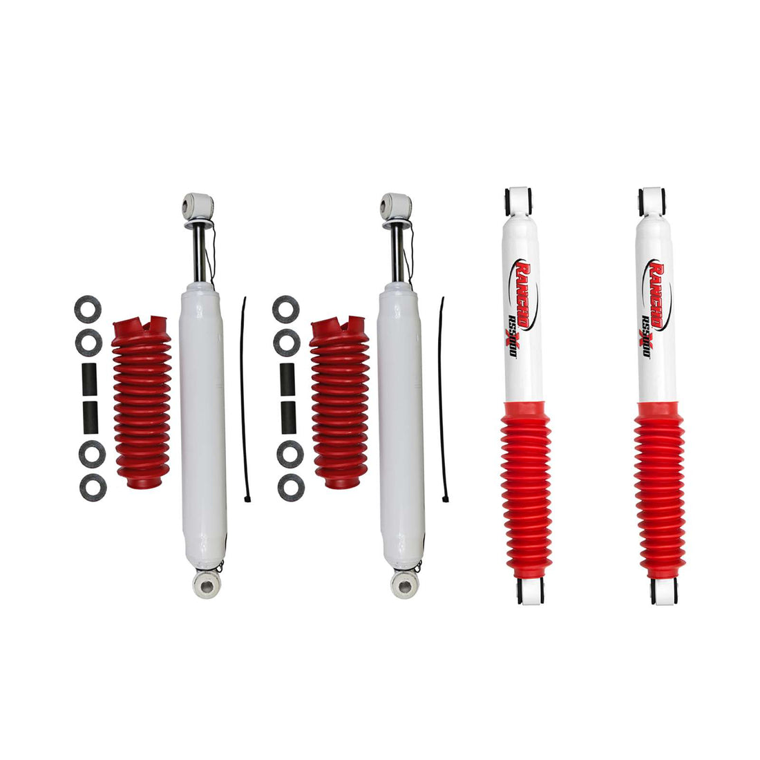 Rancho RS5000X Gas Shocks Set - 1973-1987 Chevrolet K30 4WD
