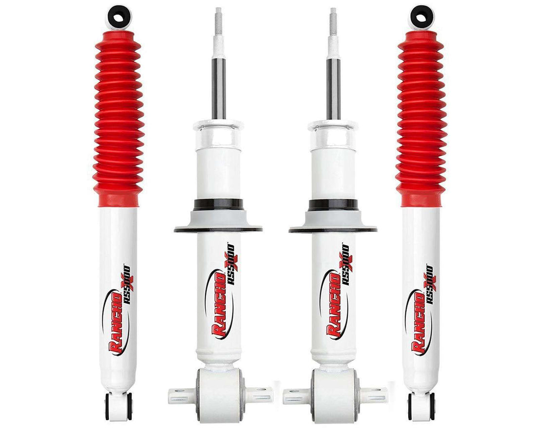 Rancho RS5000X Gas Shocks Set w/4" lift - 2007-2014 Chevrolet Tahoe 4WD RWD