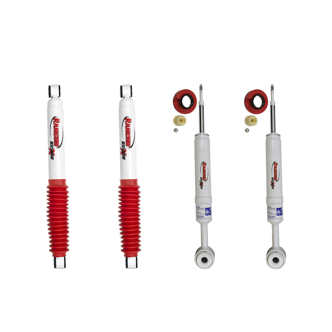 Rancho RS5000X Gas Strut & Shocks Set w/0" lift - 2004-2008 Ford F-150 4WD