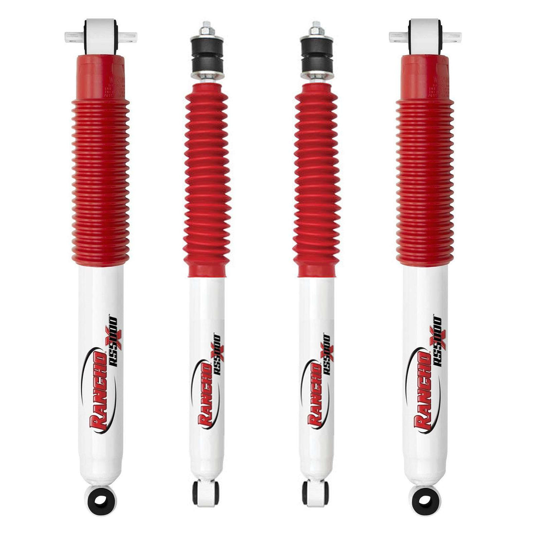 Rancho RS5000X Gas Shocks Set w/4" lift - 2004-2012 Chevrolet Colorado 4WD RWD Non-Alum. Drive Shaft