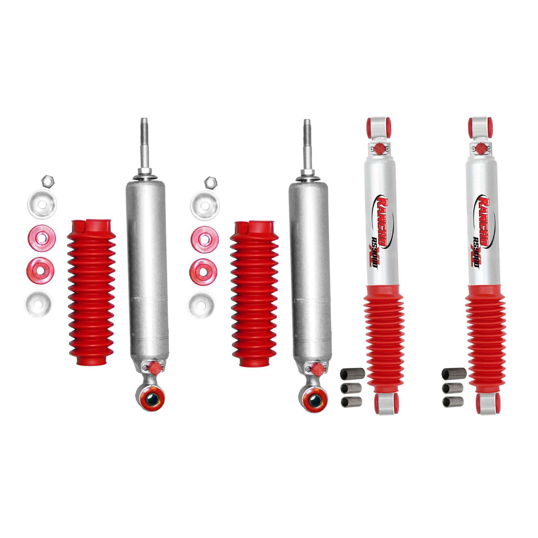 Rancho RS9000XL Adjustable Shocks Set w/0" lift - 2005-2016 Ford F-550 Super Duty