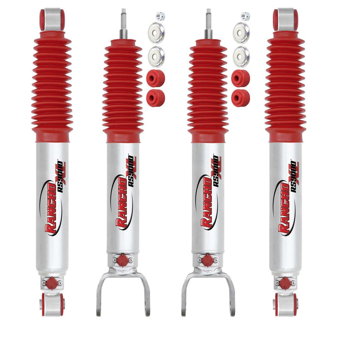 Rancho RS9000XL Adjustable Shocks Set w/0" lift - 1999-2006 GMC Sierra 1500 4WD w/Torsion