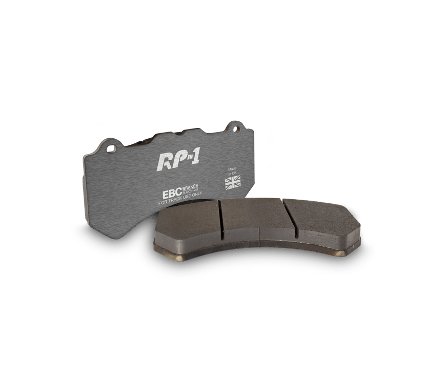 EBC Racing 2021+ BMW M3/M4 / 2023+ BMW M2 (G80/G82/G87) w/Cast Iron Rotor RP-1 Race Front Brake Pads