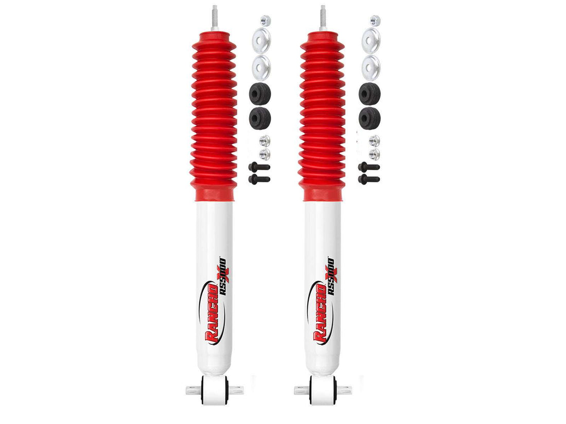 Rancho RS5000X Gas Shocks Front Pair w/1-2.5" lift - 1998-2011 Ford Ranger 4WD RWD w/Torsion