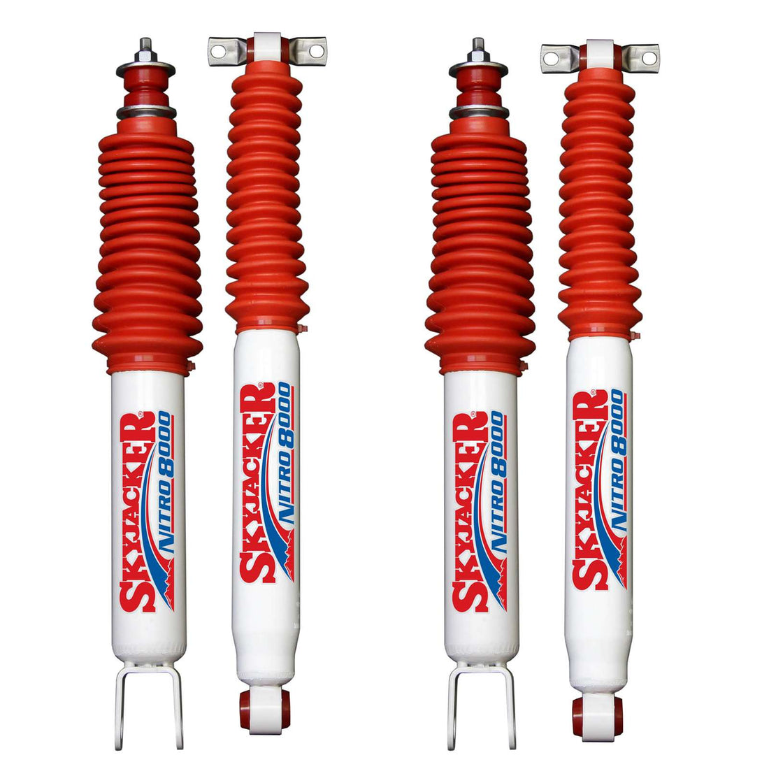 Skyjacker N8000 Nitrogen Gas Shocks Set w/0" lift - 2006-2010 Hummer H3 4WD