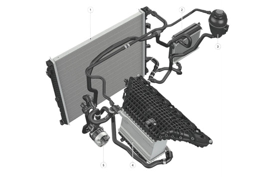 CSF BMW G8X M3/M4/M2 High-Performance Auxiliary Radiator - Single Radiator