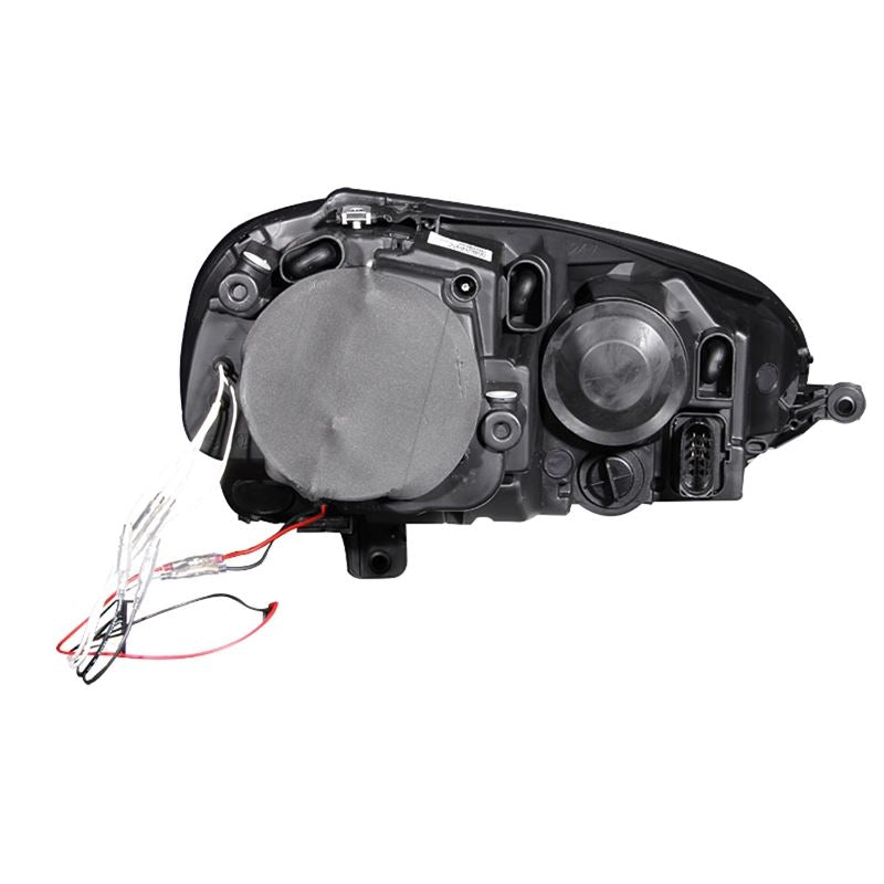 ANZO 2006-2009 Volkswagen Rabbit Projector Headlights w/ Halo Black (CCFL)