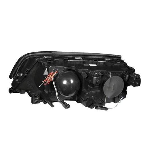 ANZO 1999-2001 BMW 3 Series E46 Projector Headlights w/ Halo Black