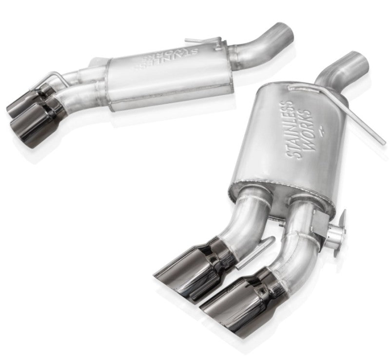 Stainless Works CA16RVMKFRBC Redline Axle-Back Exhaust for 16-24 Chevy Camaro SS