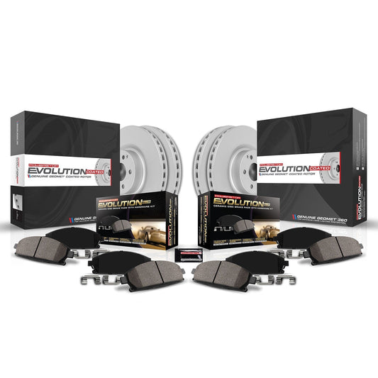 Power Stop 18-19 Toyota Camry Front & Rear Z17 Evolution Geomet Coated Brake Kit