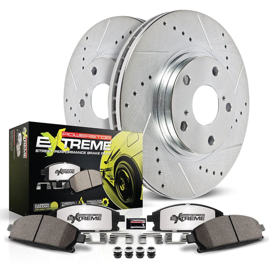 Power Stop 07-09 Mercedes-Benz E550 Front Z26 Street Warrior Brake Kit
