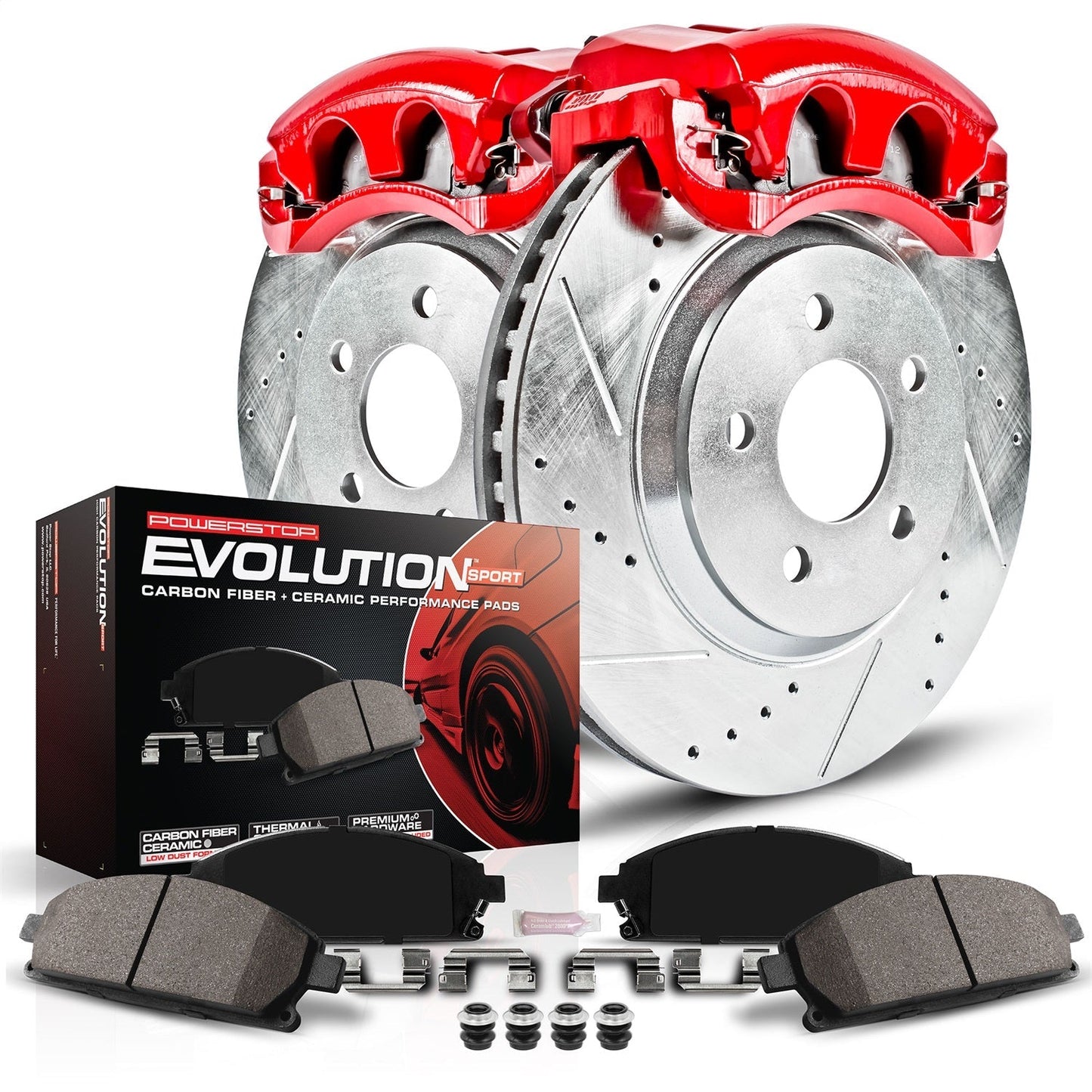 Power Stop 79-84 Cadillac DeVille Front Z23 Evolution Sport Brake Kit w/Calipers