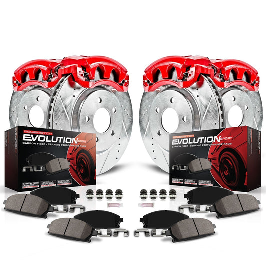 Power Stop 08-13 Infiniti G37 Front & Rear Z23 Evolution Sport Brake Kit w/Calipers