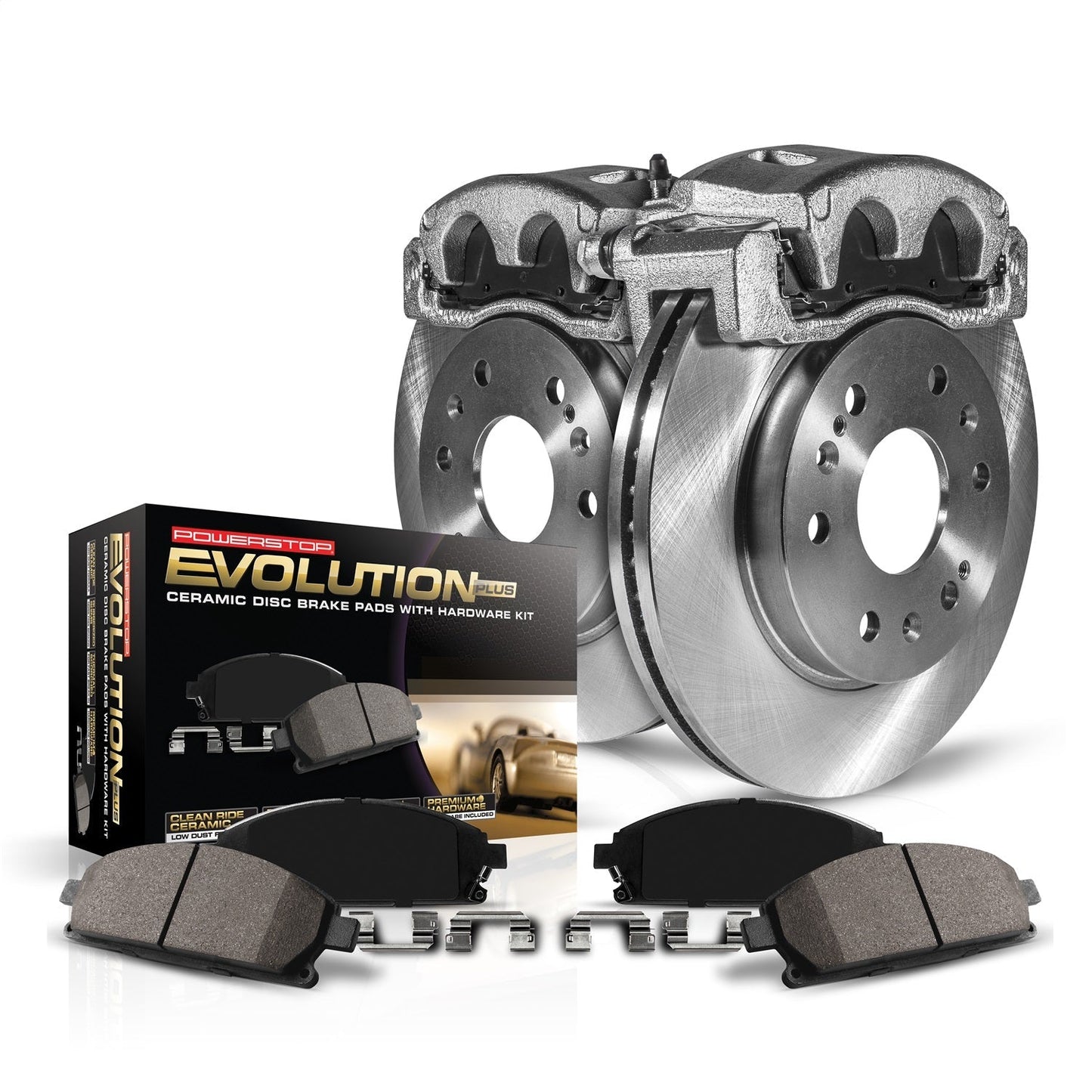 Power Stop 09-10 Pontiac Vibe Front Autospecialty Brake Kit w/Calipers