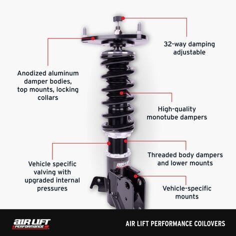 Air Lift Performance 05-14 Ford Mustang S197 Coilover Kit