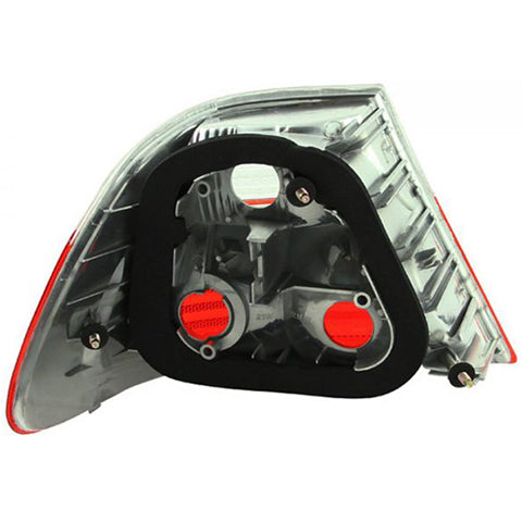 ANZO Red/Clear Tail Lights | 2000-2003 BMW 3-Series E46 (221217)