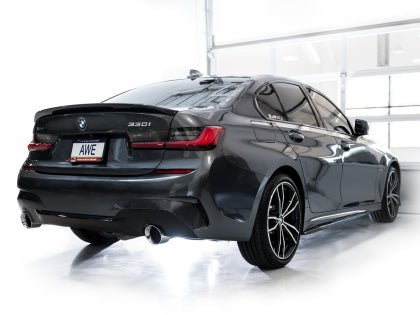 AWE Track Edition Axleback Exhaust w/ Chrome Silver Tips 2019-2024 BMW 330i / 2021-2024 BMW 440i