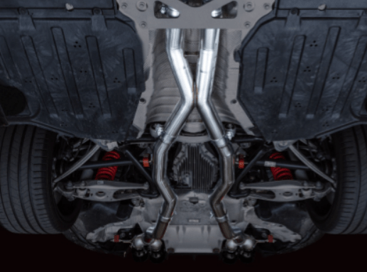 AWE Track Edition Catback Exhaust w/ Diamond Black Tips 2021-2025 BMW M3 / M4