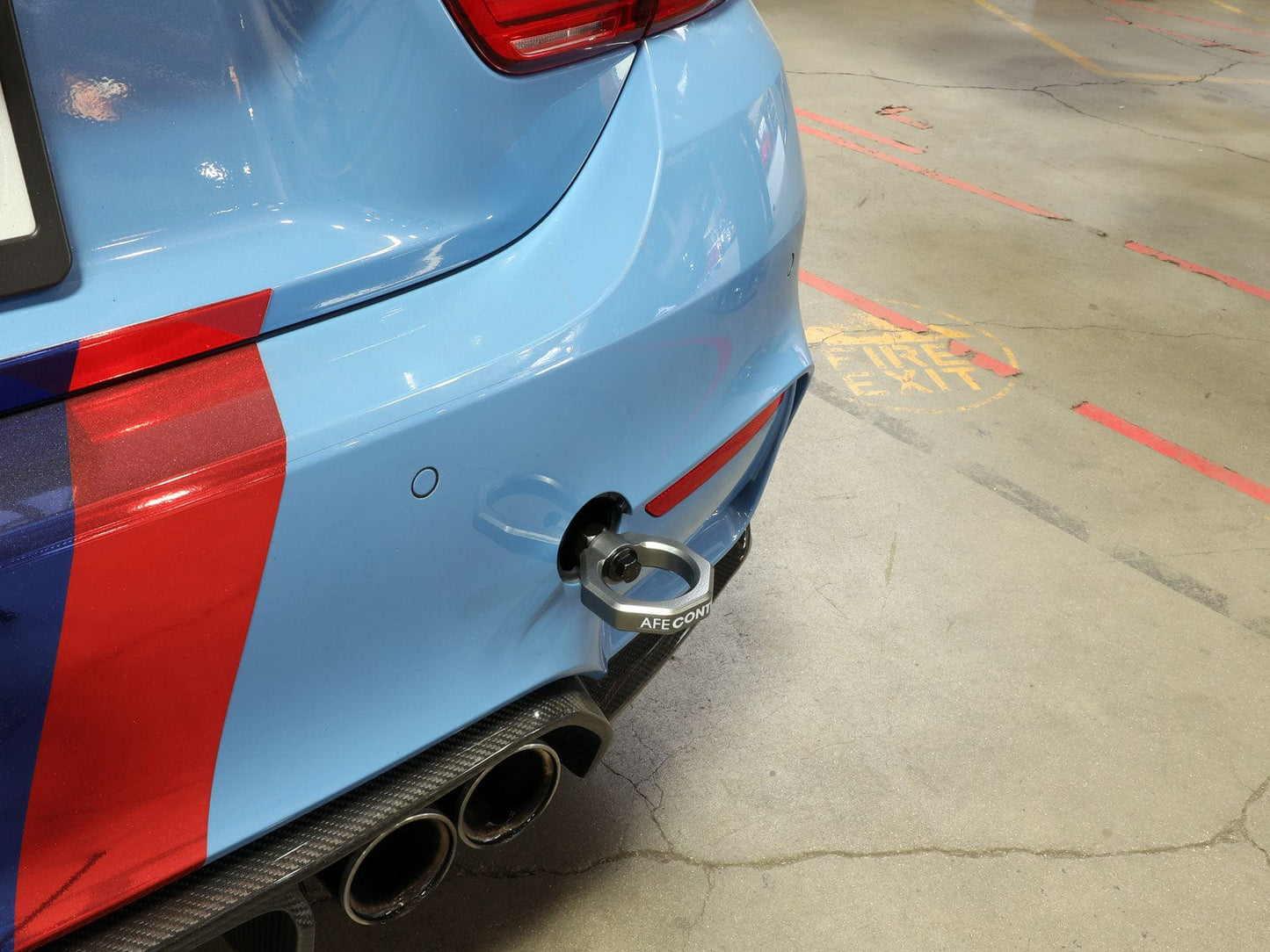 aFe Control Rear Tow Hook Grey BMW F-Chassis 2/3/4/M