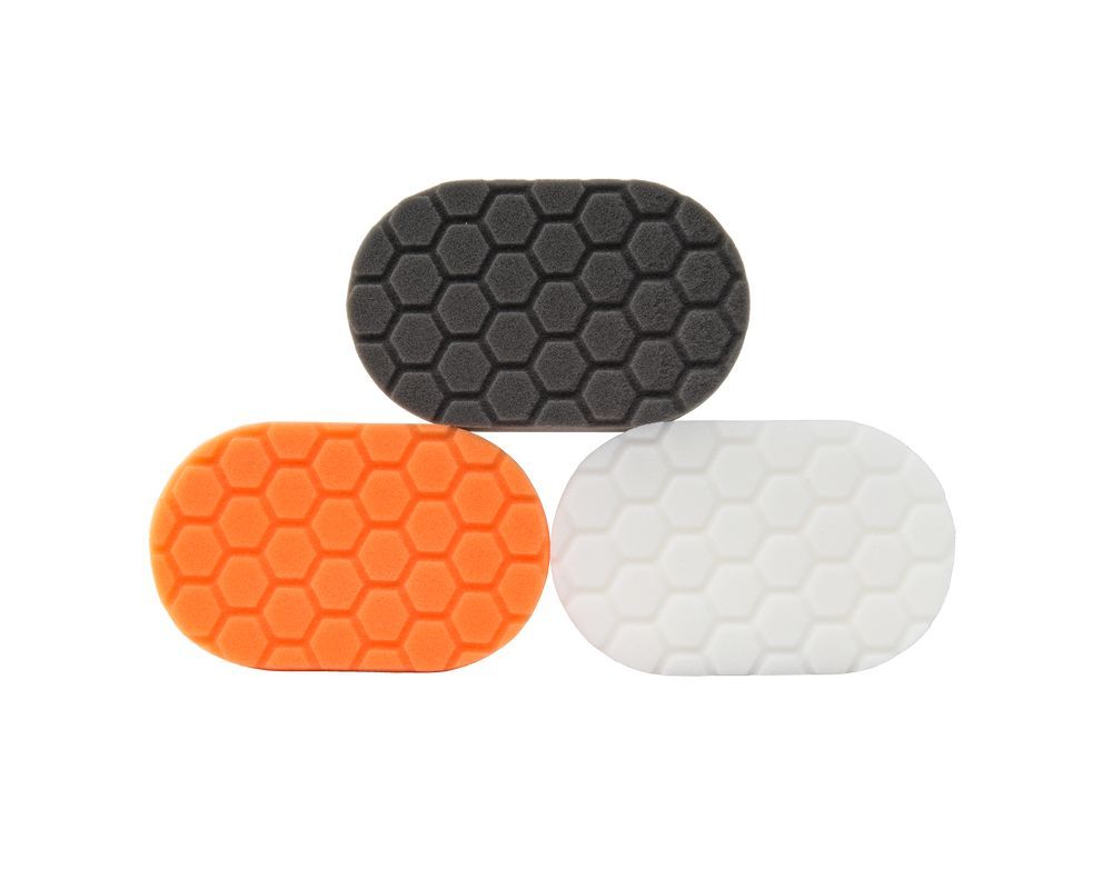 Chemical Guys 3 Pack Hex-Logic Hand Polishing Applicator Pads | Universal (BUFX_204)