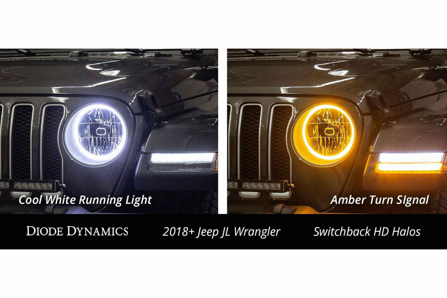 Diode Dynamics DD HD LED Halos: Set - 150mm / White-Amber Switchback (DD2068)