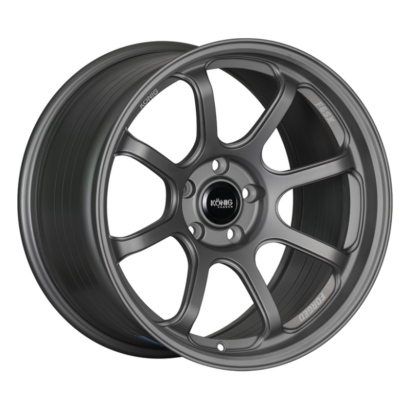 (set of 4) Konig F6SX Satin Grey | 18x10.5" +25mm | 5x120mm Wheel