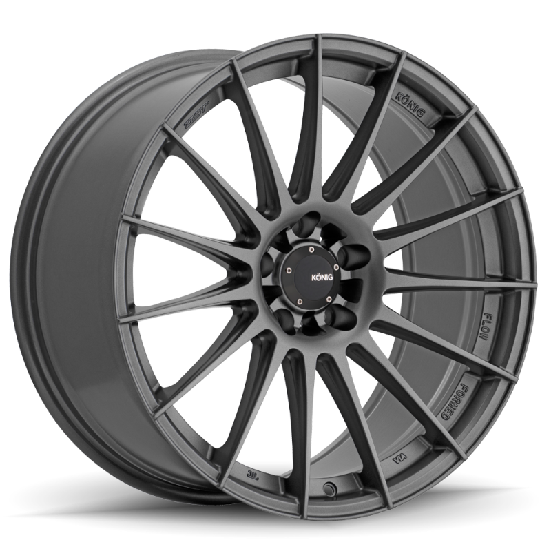 Konig Rennform Matte Grey | 18x8" +45mm | 5x114.3mm Wheel