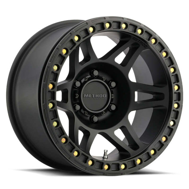 (set of 4) Method Wheels MR106 Matte Black | 17x9" -44mm | 8x6.5mm Wheel
