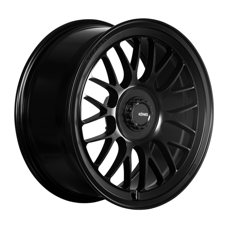 (set of 4) Konig MKX Satin Black | 21x10.5" +40mm | 5x114.3mm Wheel