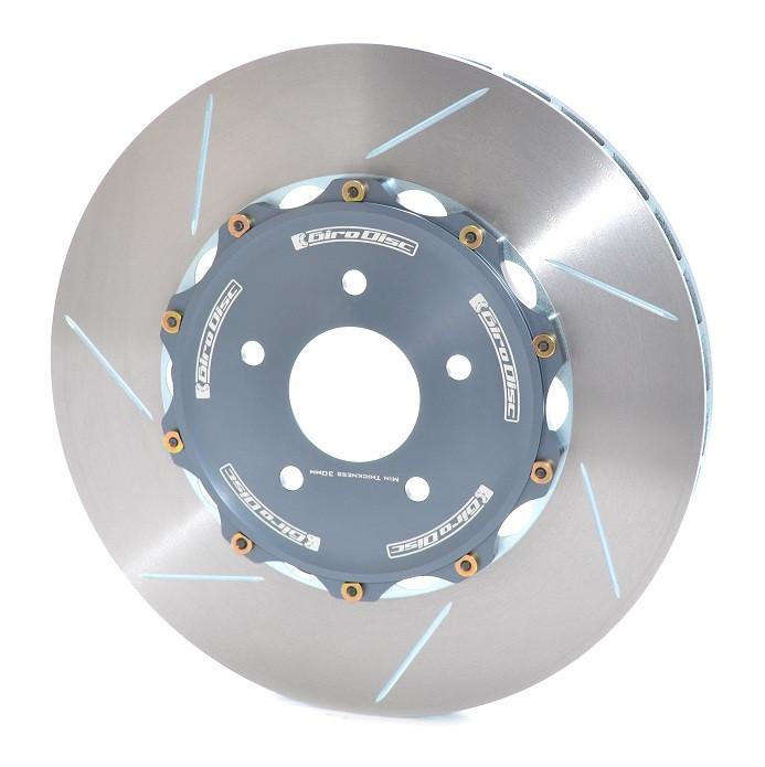 GiroDisc 02-04 Audi RS6 (C5) 380mm Zinc Plated Slotted Front Rotors (w/Spacers)