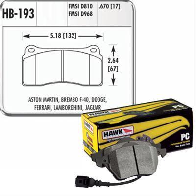Hawk 09-11 Nissan GT-R Performance Ceramic Street Rear Brake Pads