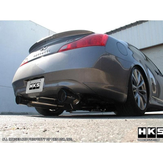 HKS 08-13 Infiniti G37 Coupe Dual Hi-Power Ti Tip Catback Exhaust (SUS304 NO COATING)