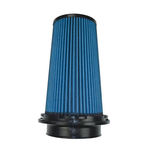 Injen NanoWeb Dry Air Filter- 4in Flange ID 6in Twist Lock Base 8.8in Media Height 4in Top