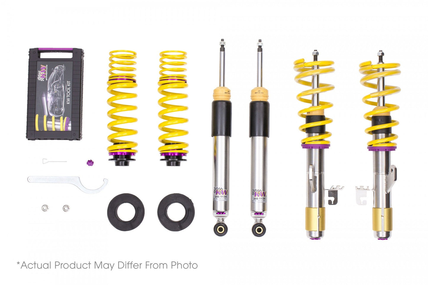 KW Suspensions KW V3 Leveling Coilover Bundle - BMW 3 series F30, 4 series F32, 2WD w/ EDC
