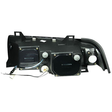 Anzo Black Projector Halo Headlights | 1992-1998 BMW E36 3-Series (121011)