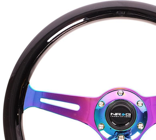 NRG 350mm Steering Wheels - NeoChrome Spokes - Standard Colors (ST-015MC)